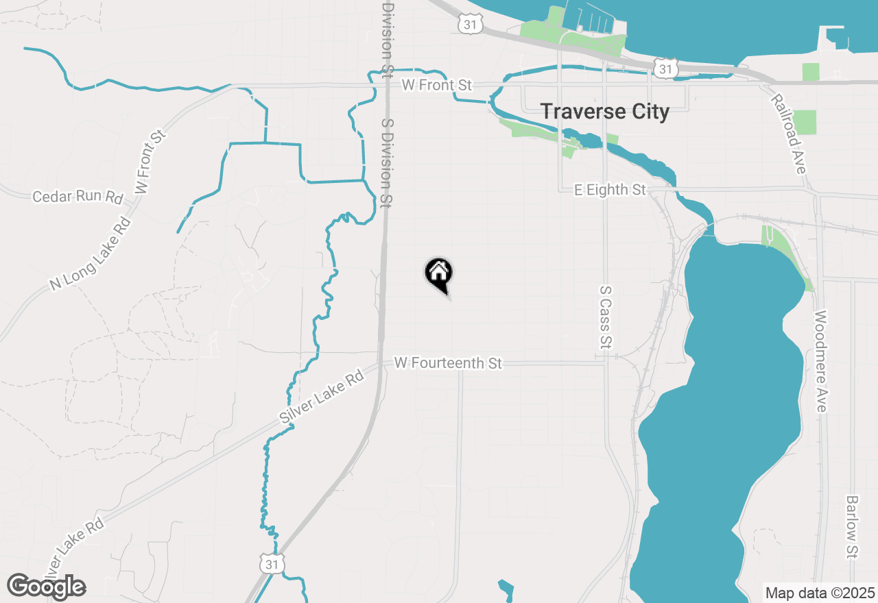 Map of 513 W 12th Street, Traverse City, MI 49684