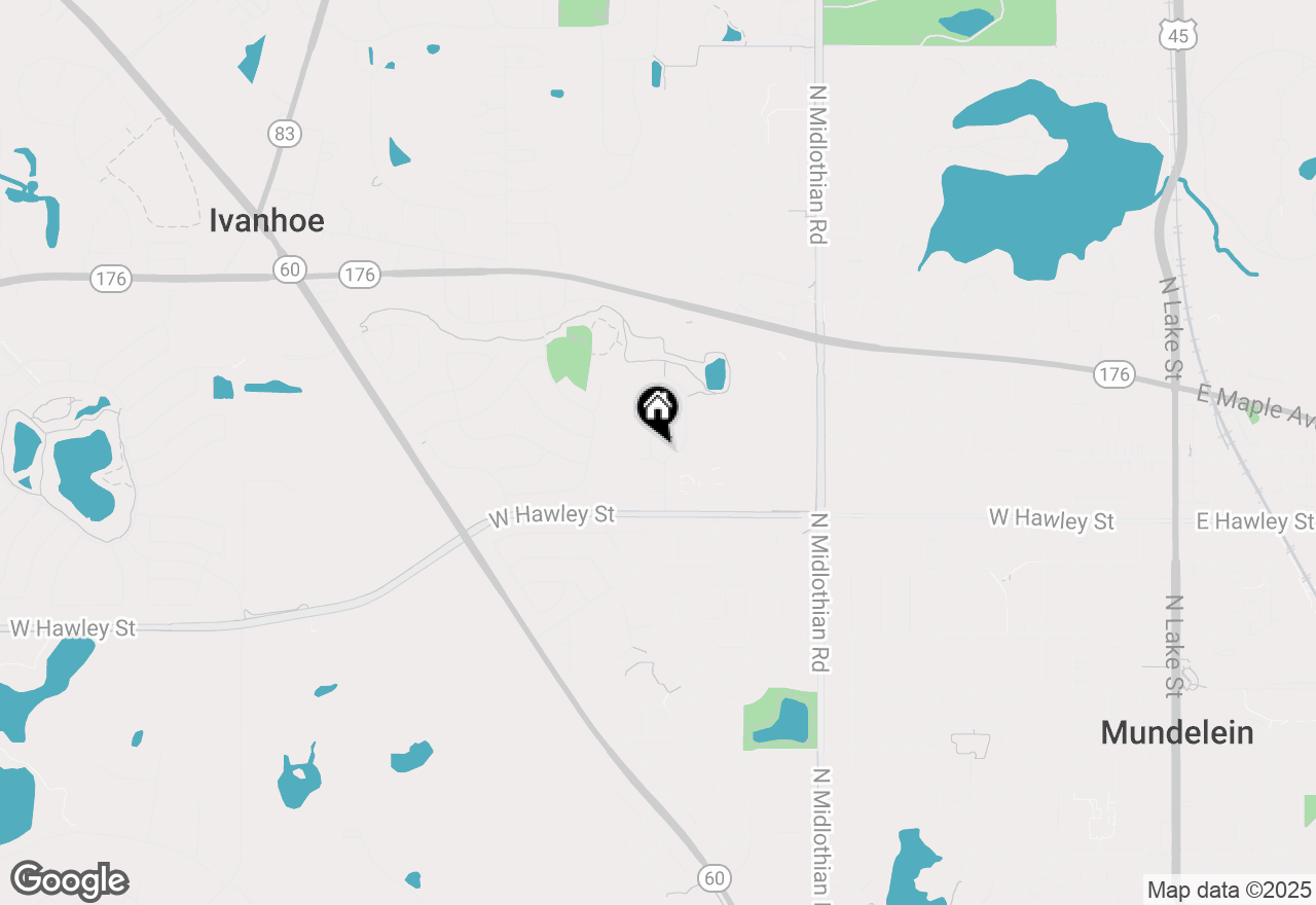 Map of 517 Woodcrest Drive, Mundelein, IL 60060