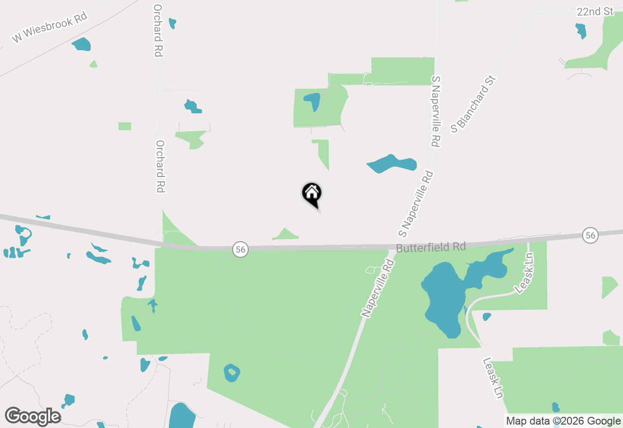 Map of 2045 Somerset Lane, Wheaton, IL 60189