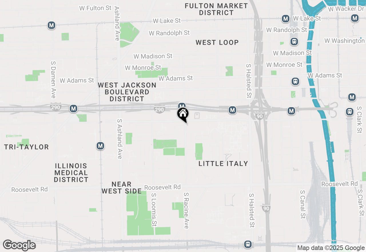 Map of 616 S Racine Avenue, Chicago, IL 60607