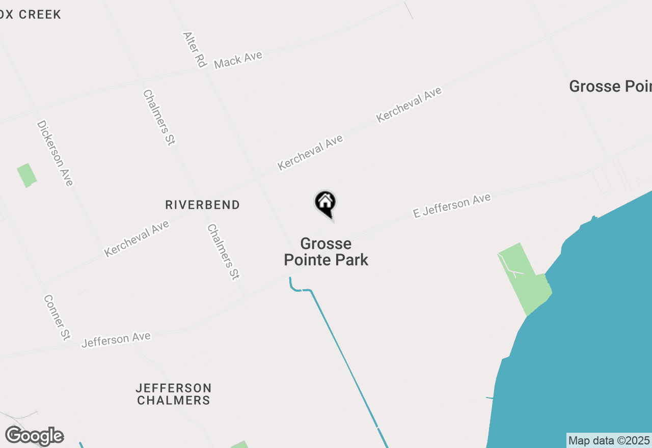 Map of 1033 Lakepointe Street, Grosse Pointe Park, MI 48230