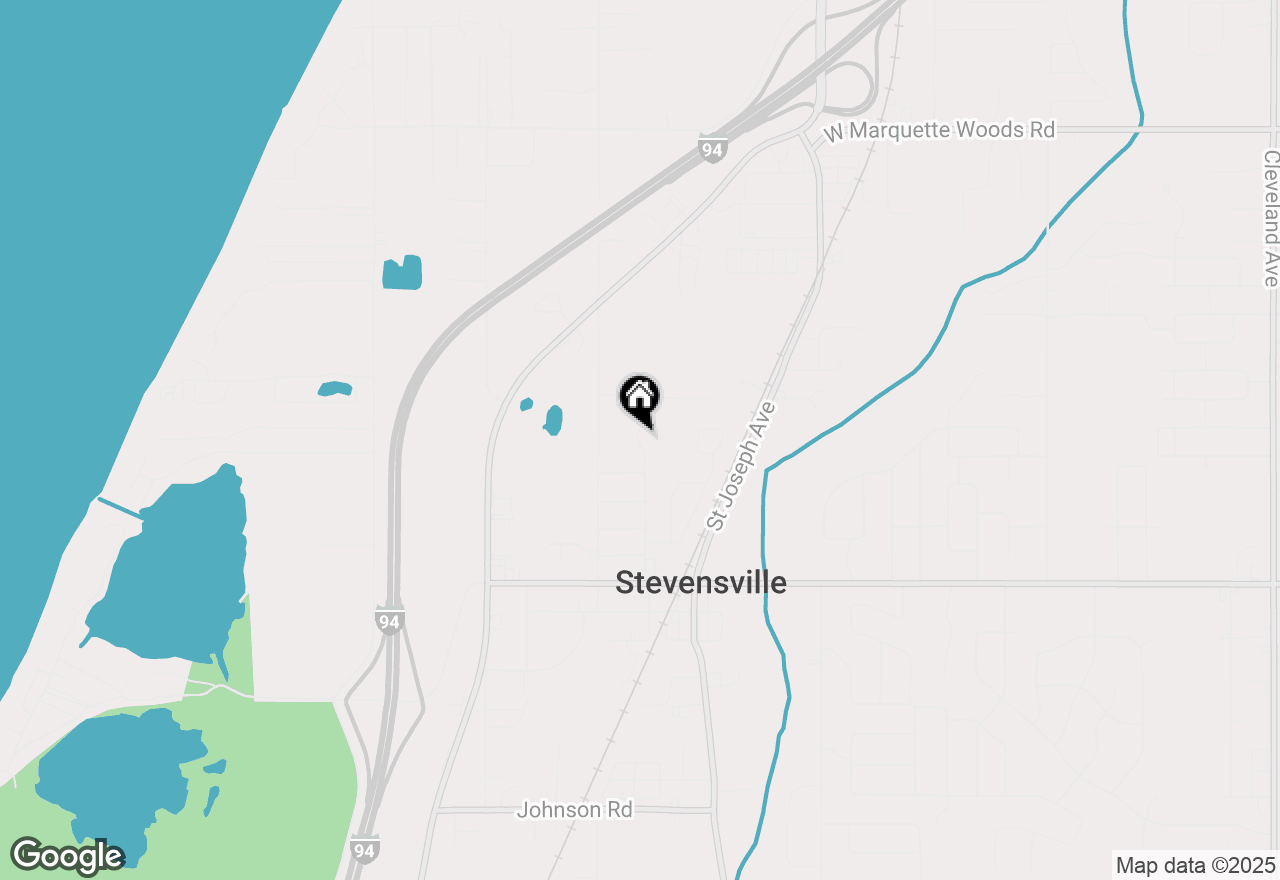 Map of 5421 Fairview Street, Stevensville, MI 49127
