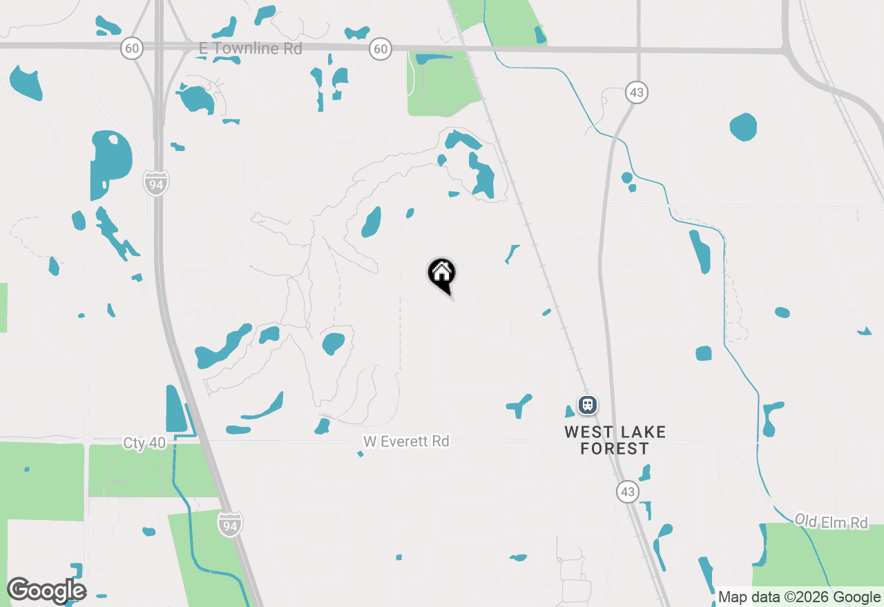 Map of 655 Oak Knoll Drive, Lake Forest, IL 60045