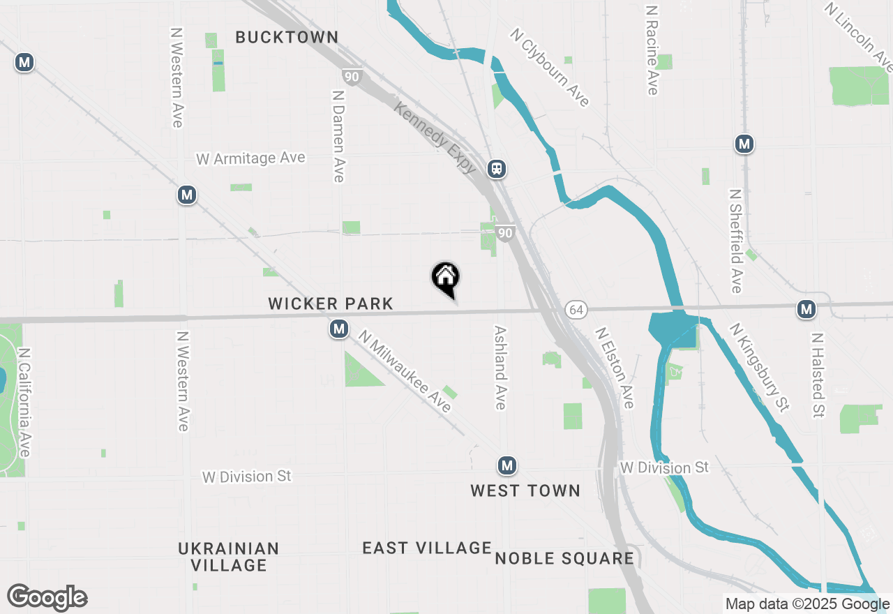 Map of 1611 N Hermitage Avenue #403, Chicago, IL 60622