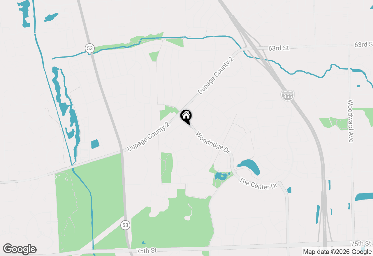 Map of 6721 Armstrong Court, Woodridge, IL 60517