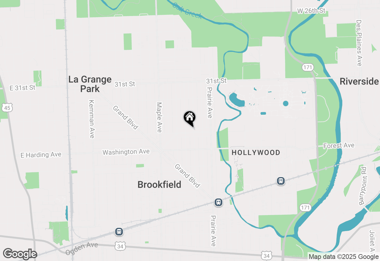 Map of 9010 Monroe Avenue, Brookfield, IL 60513