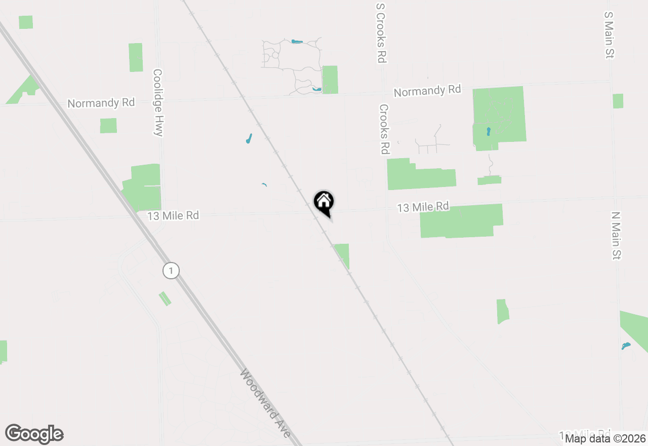 Map of 3203 Woodland Avenue, Royal Oak, MI 48073