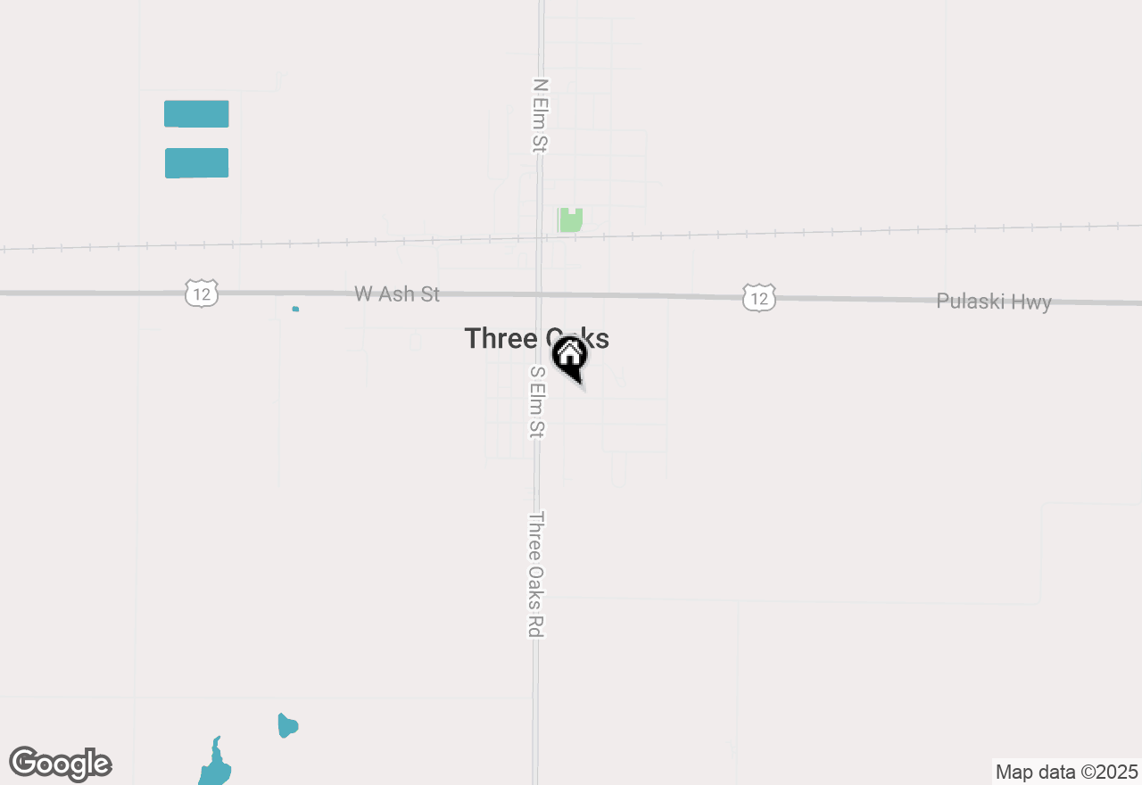 Map of 411 Oak Street, Three Oaks, MI 49128