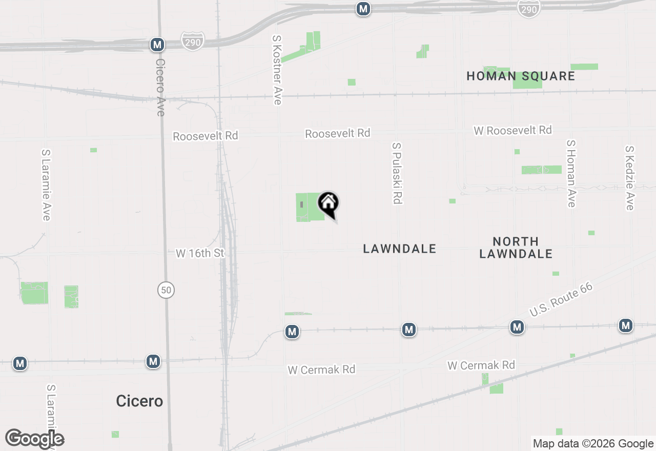 Map of 1505 S Tripp Avenue, Chicago, IL 60623