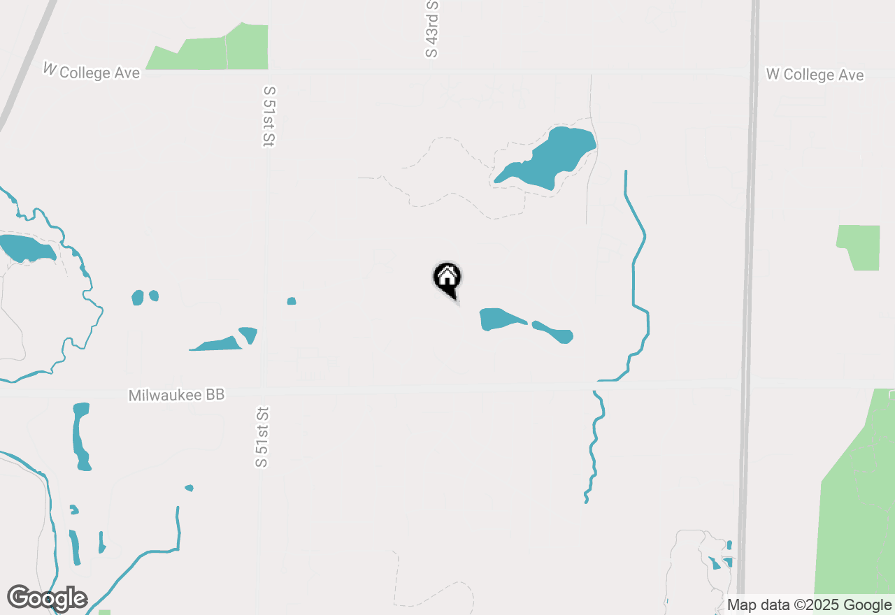 Map of 6853 S Tumblecreek Dr, Franklin, WI 53132