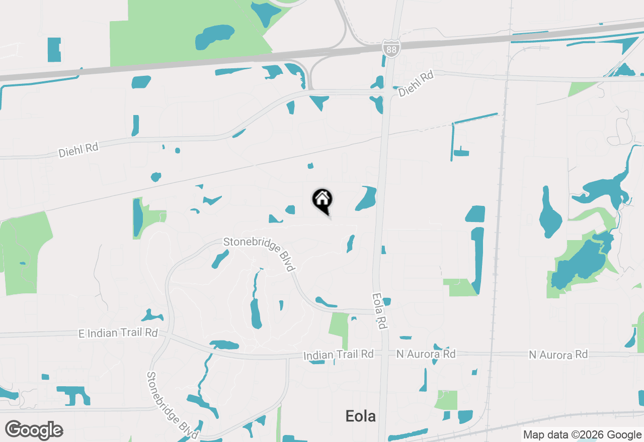 Map of 2835 Clara Avenue, Aurora, IL 60502