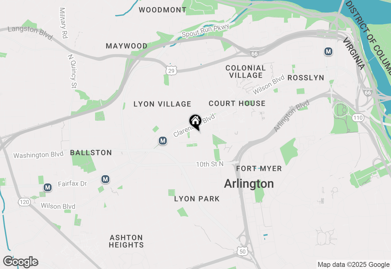 Map of 1310 Danville Street N, Arlington, VA 22201