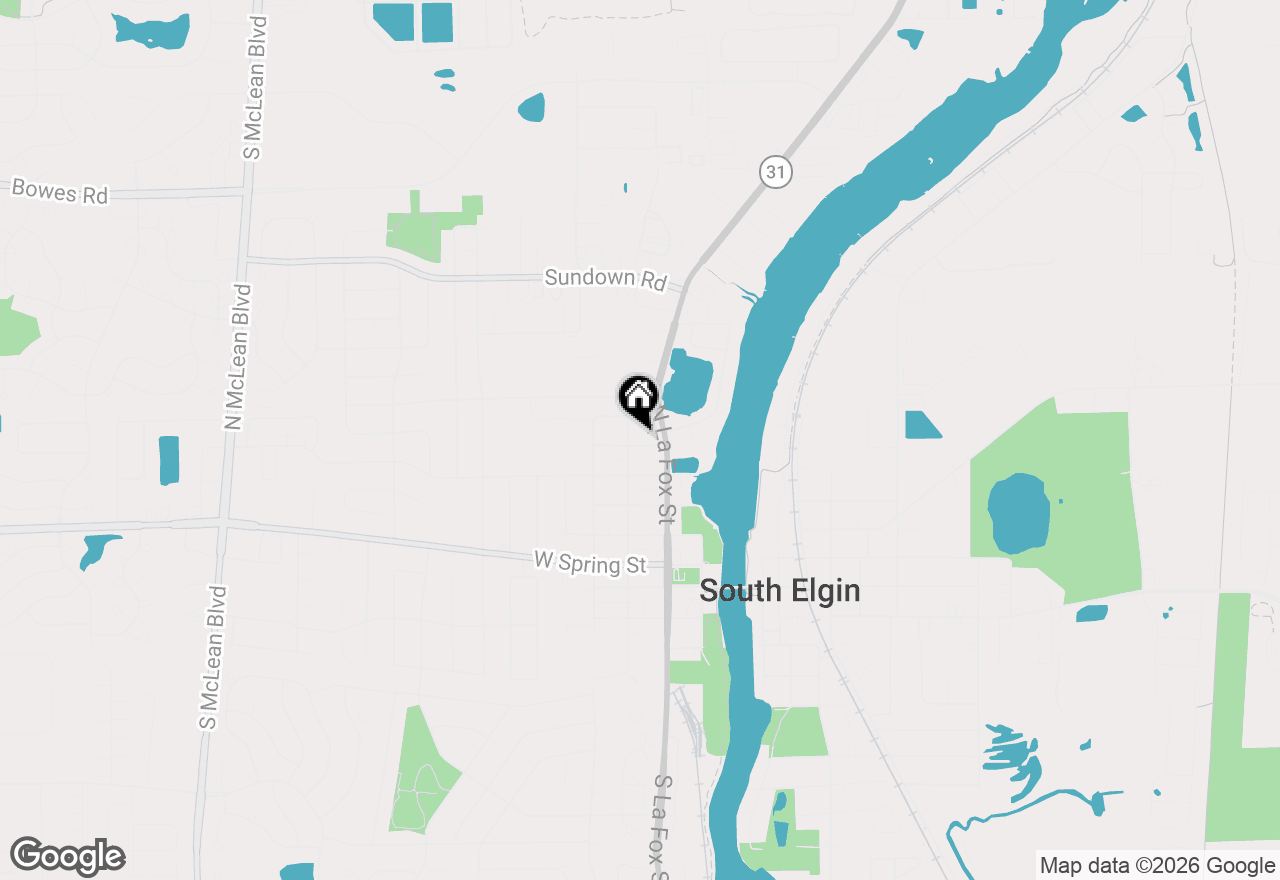 Map of 274 Kossuth Street, South Elgin, IL 60177