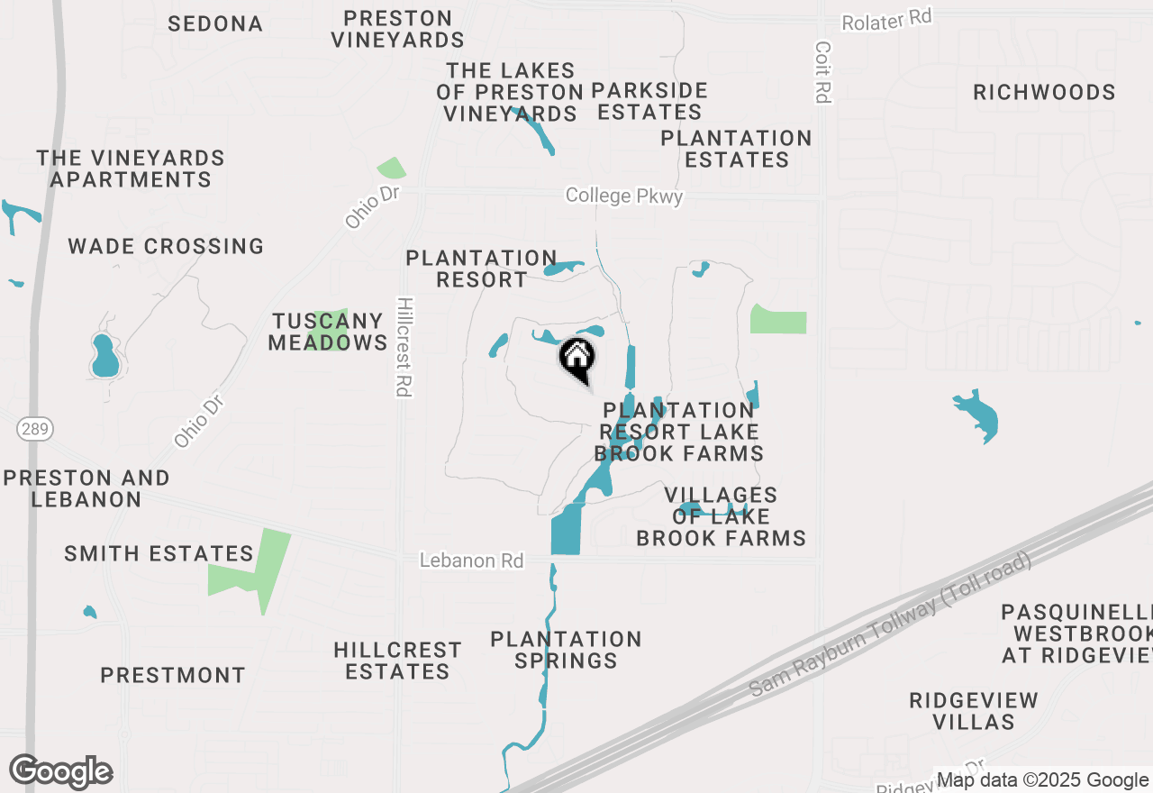 Map of 11320 Sunrise Lane, Frisco, TX 75035