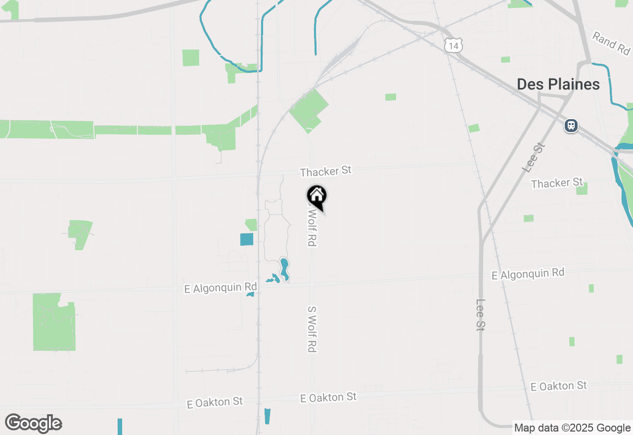 Map of 971 S Wolf Road, Des Plaines, IL 60016