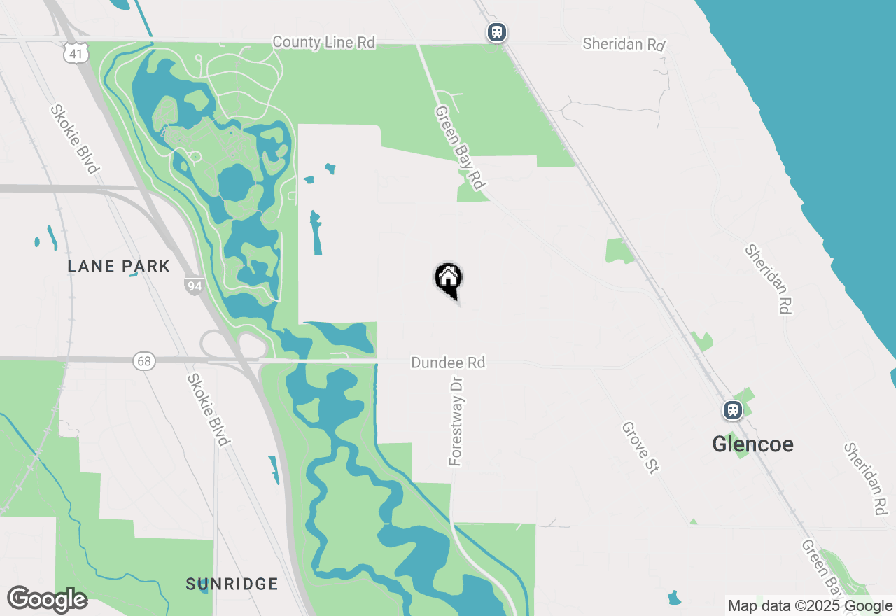 Map of 1106 Hohlfelder Road, Glencoe, IL 60022