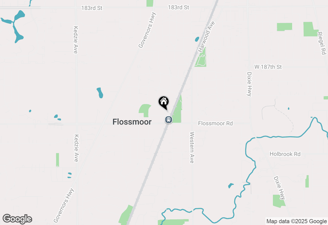 Map of 1020 Park Drive, Flossmoor, IL 60422