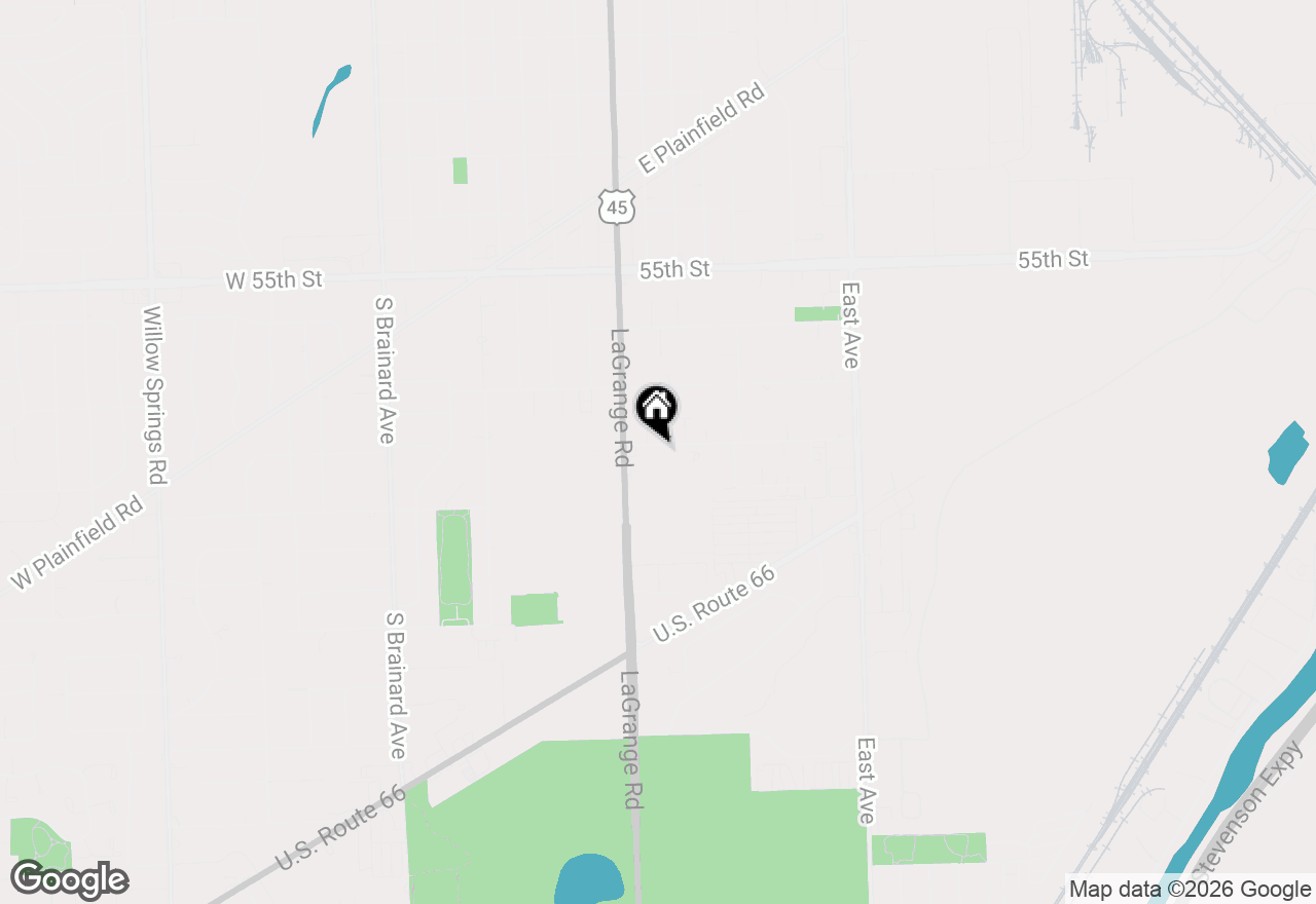 Map of 9907 W 58th Street #6, Countryside, IL 60525