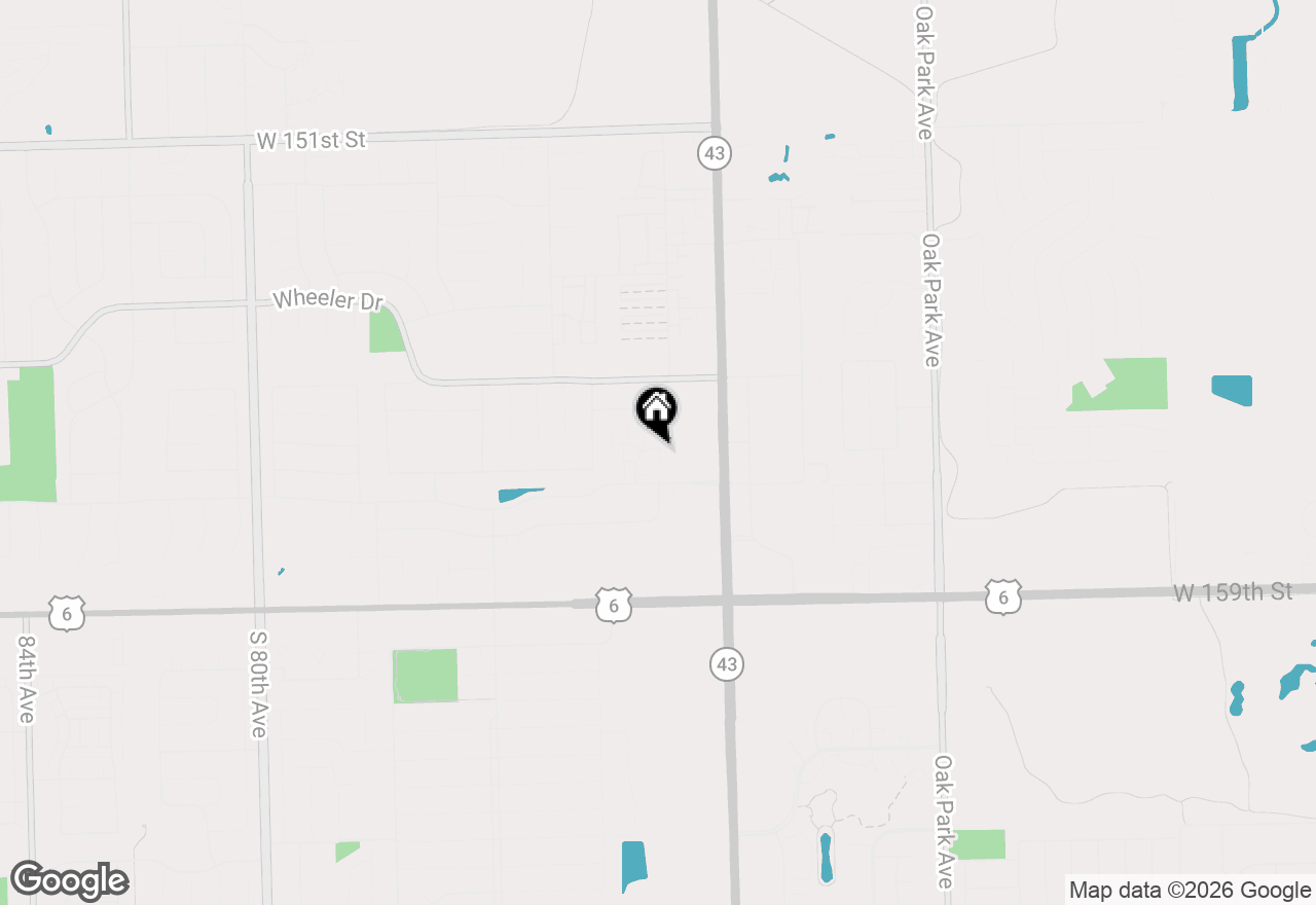 Map of 15651 Garden View Court #2D, Orland Park, IL 60462