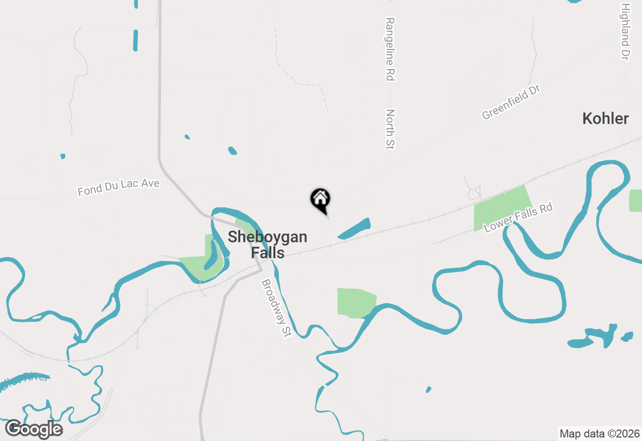 Map of 202 Oak St #204, Sheboygan Falls, WI 53085