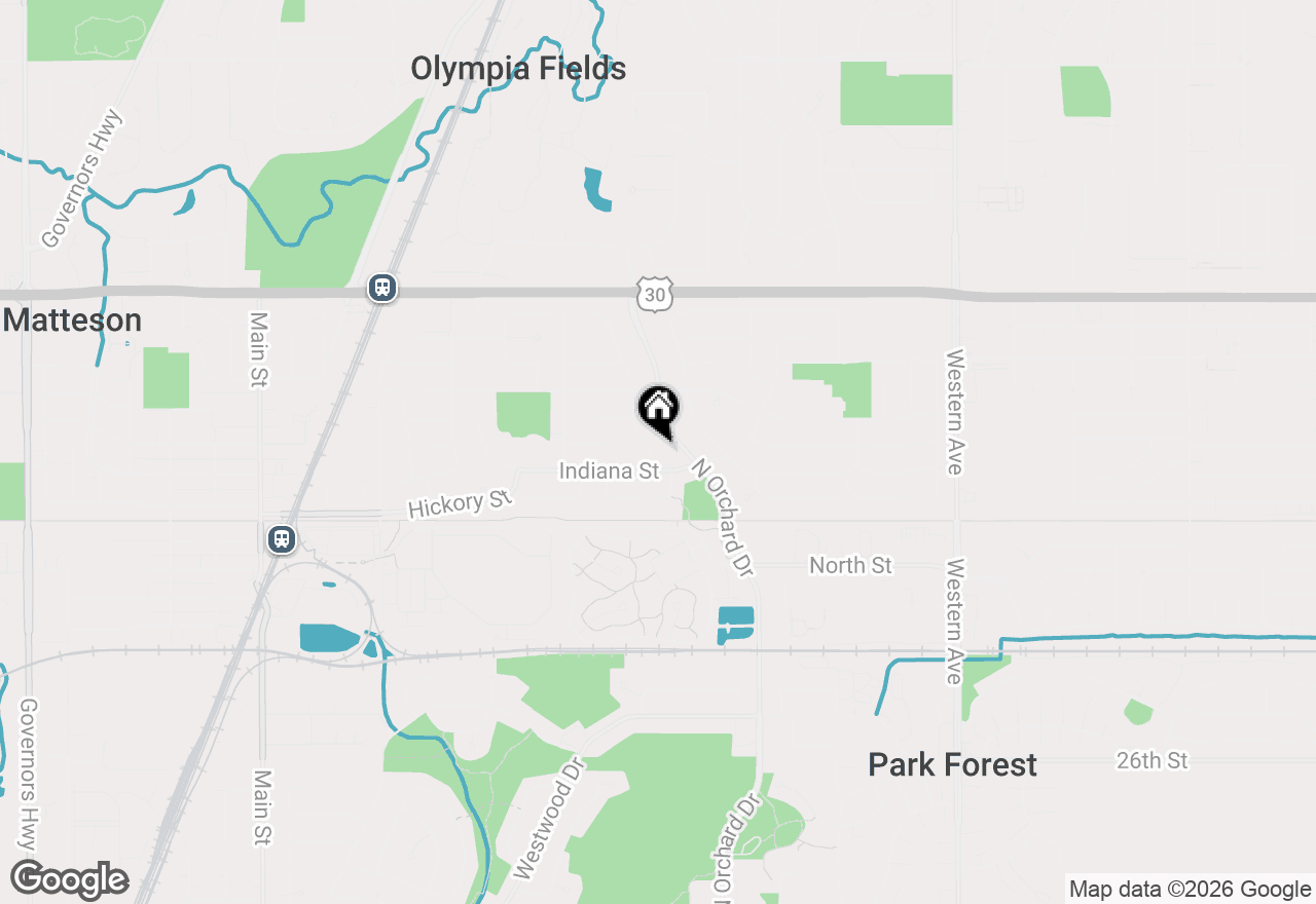 Map of 303 Springfield Street, Park Forest, IL 60466