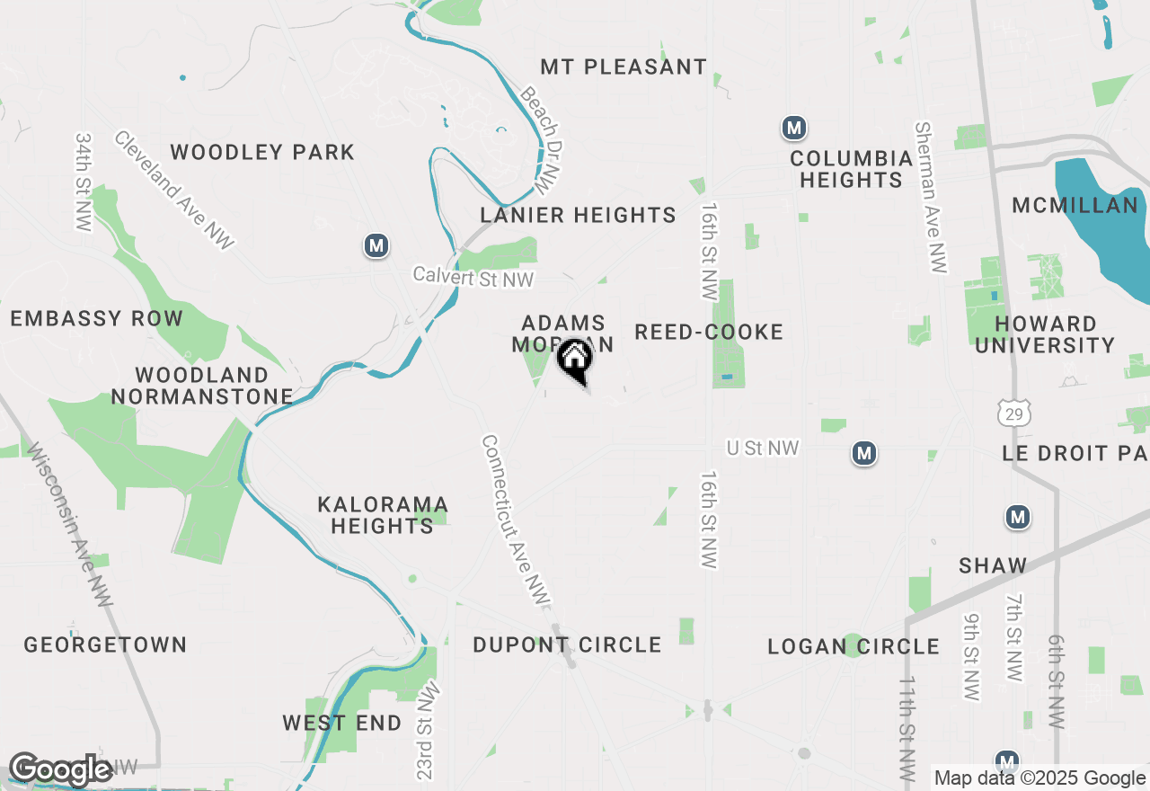 Map of 1837 Wyoming Avenue Nw #D, Washington, DC 20009