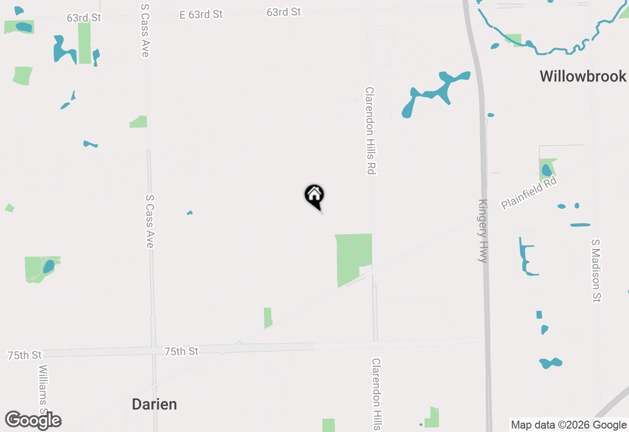 Map of 538 Maple Lane, Darien, IL 60561
