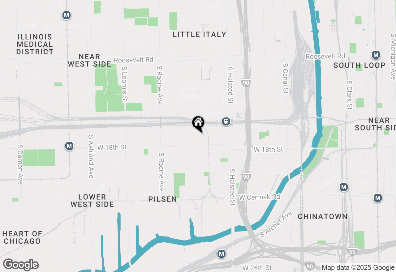 Map of 1626 S Morgan Street #2, Chicago, IL 60608
