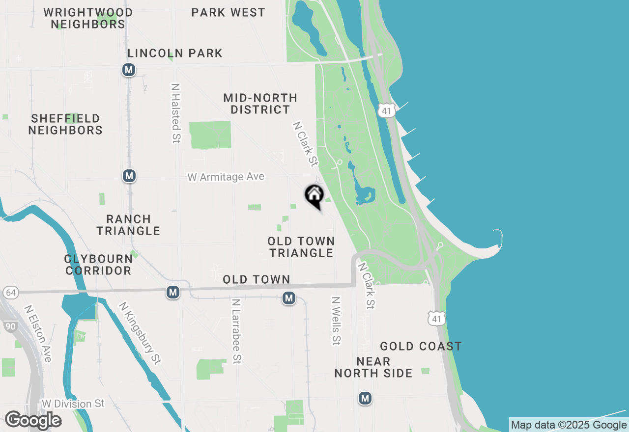 Map of 1830 N Lincoln Park West #1, Chicago, IL 60614