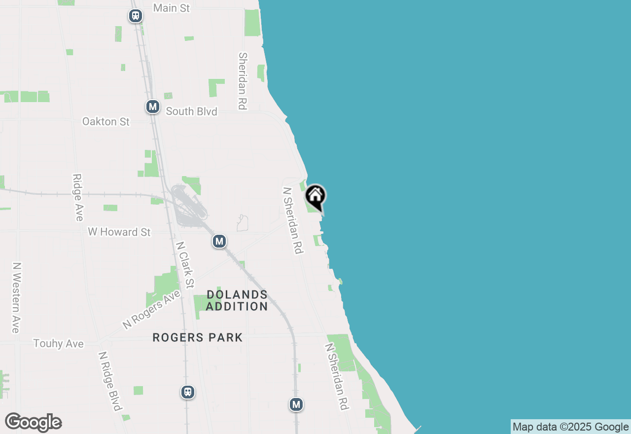 Map of 7649 N Eastlake Terrace #1B, Chicago, IL 60626