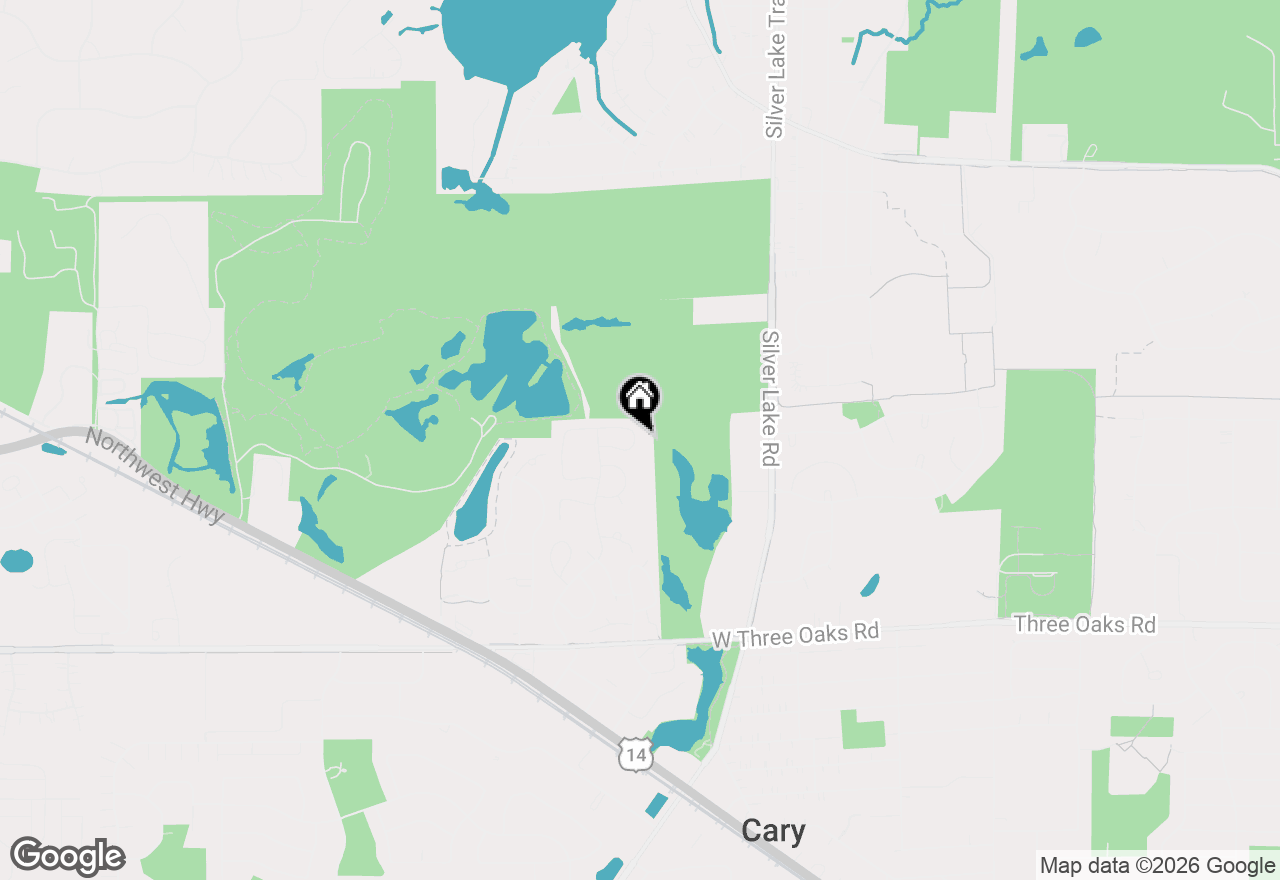 Map of 44 Willow Circle, Cary, IL 60013