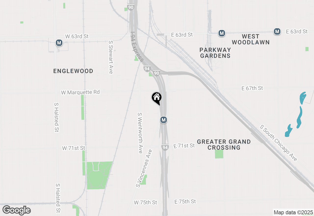 Map of 6812 S Lafayette Avenue, Chicago, IL 60621