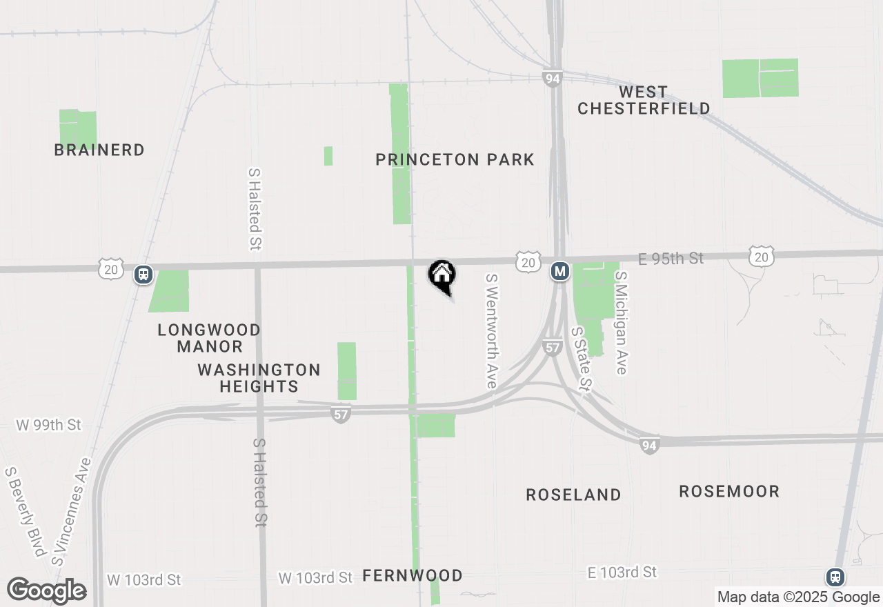 Map of 9601 S Harvard Avenue, Chicago, IL 60628