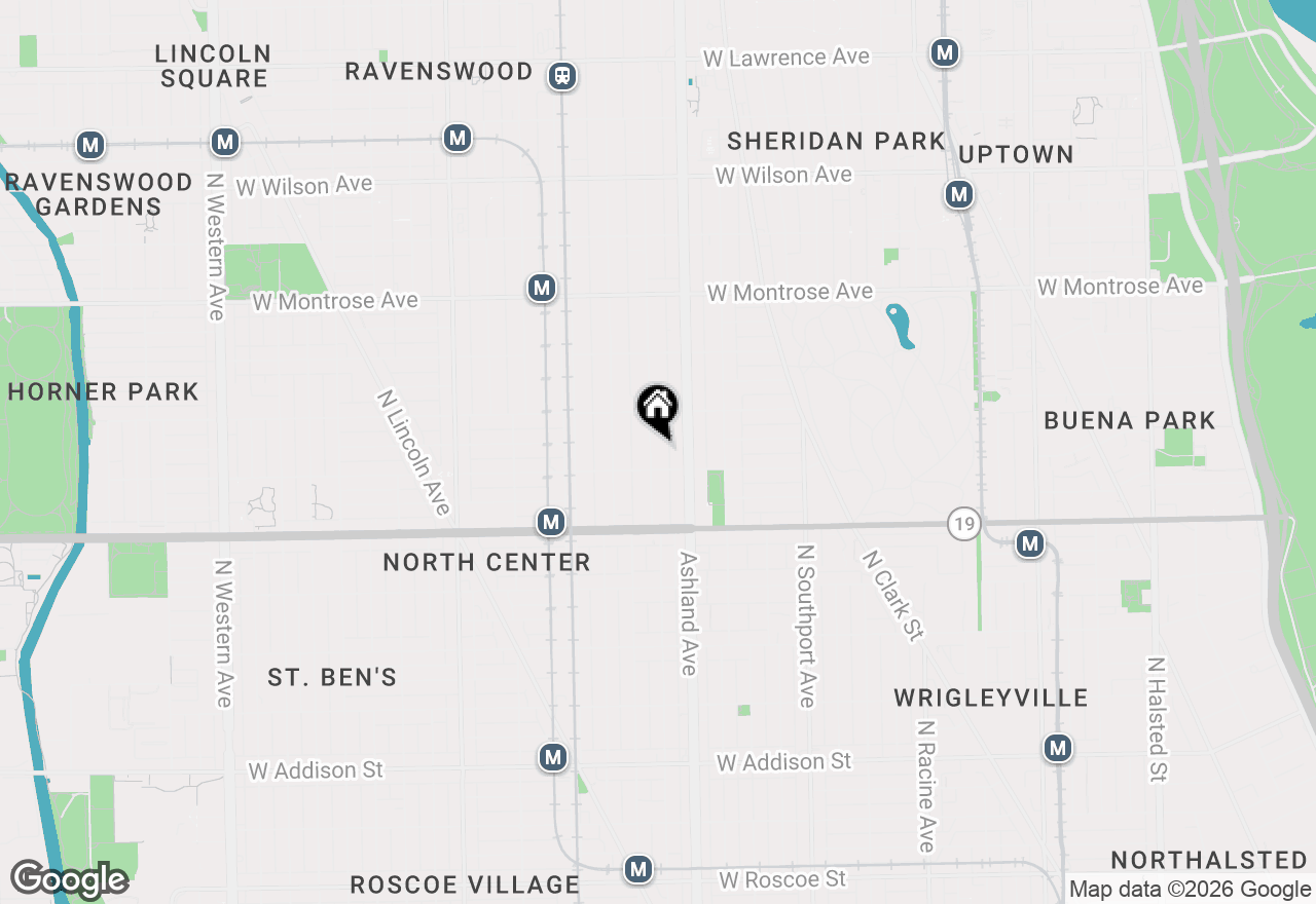 Map of 4117 N Paulina Street, Chicago, IL 60613