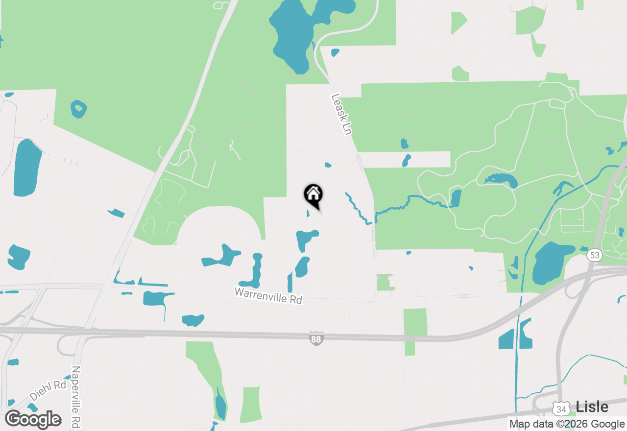 Map of 2266 Pebble Creek Drive, Lisle, IL 60532