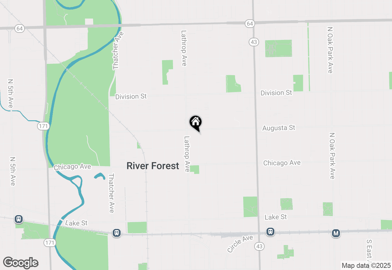 Map of 934 Jackson Avenue, River Forest, IL 60305