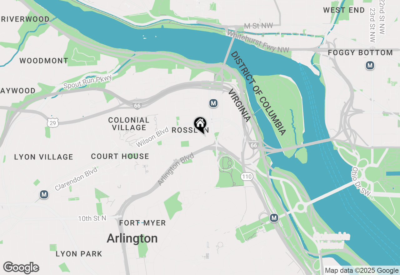 Map of 1600 N Oak Street #1016, Arlington, VA 22209
