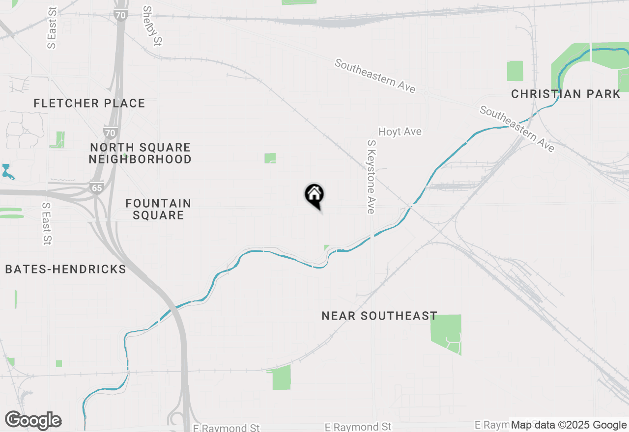 Map of 1117 Villa Avenue, Indianapolis, IN 46203