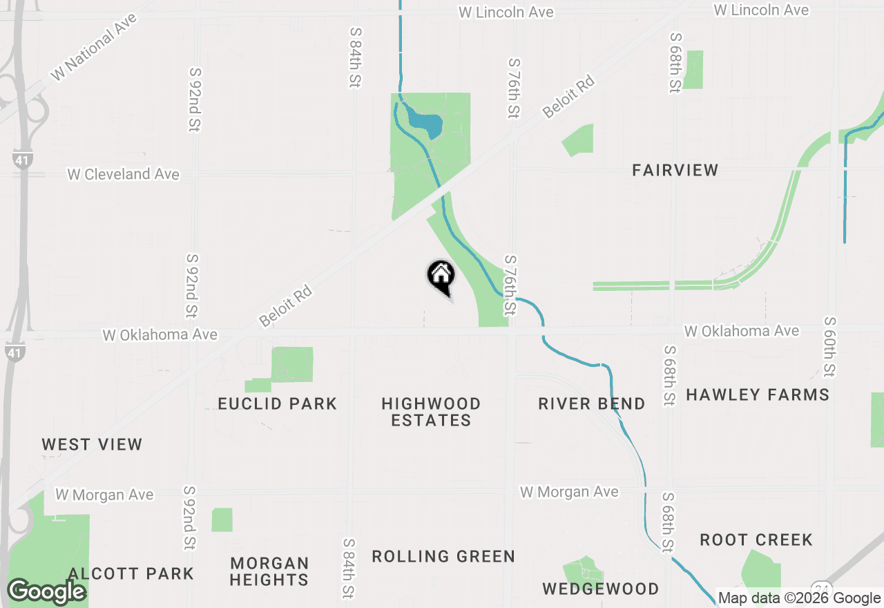 Map of 7920 W Manitoba St, West Allis, WI 53219