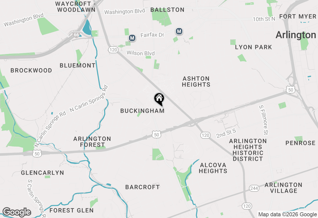 Map of 256 N Thomas Street #256-1, Arlington, VA 22203