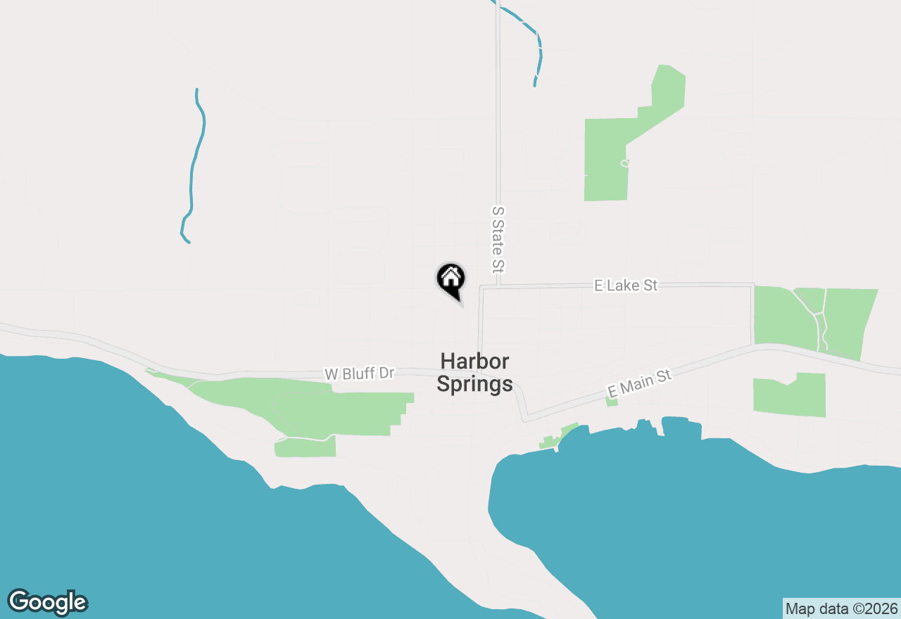 Map of 665 Harrison Street, Harbor Springs, MI 49740