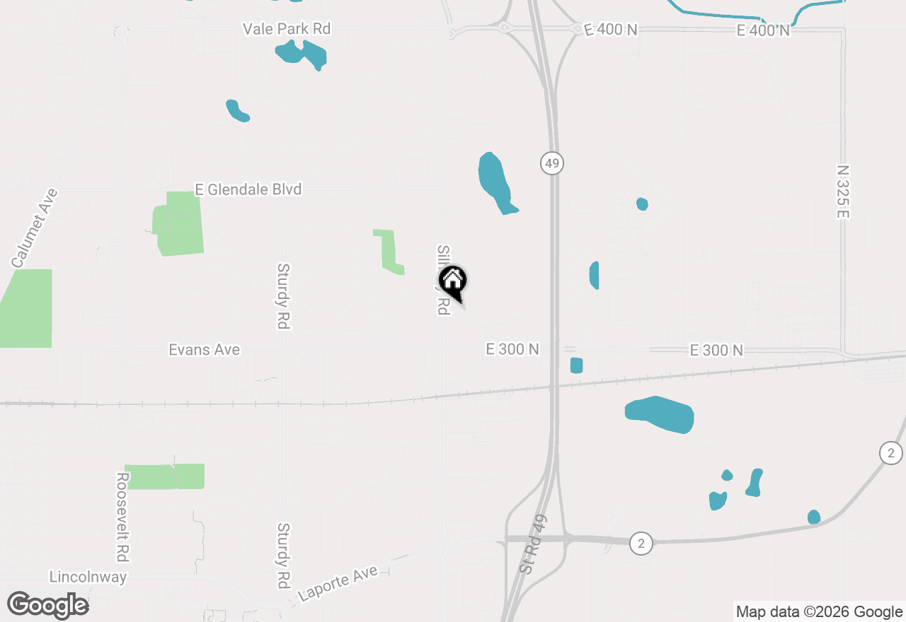 Map of 1212 Silhavy Circle, Valparaiso, IN 46383