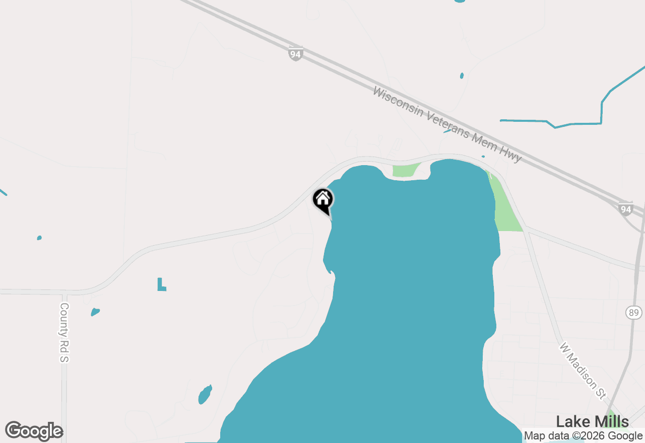 Map of N6848 Shorewood Hills Road, Lake Mills, WI 53551