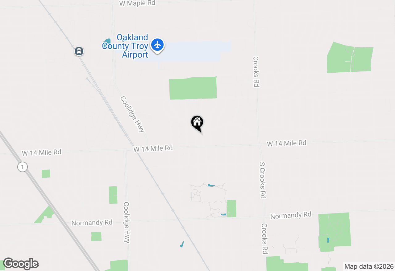 Map of 4840 Briarwood Avenue, Royal Oak, MI 48073