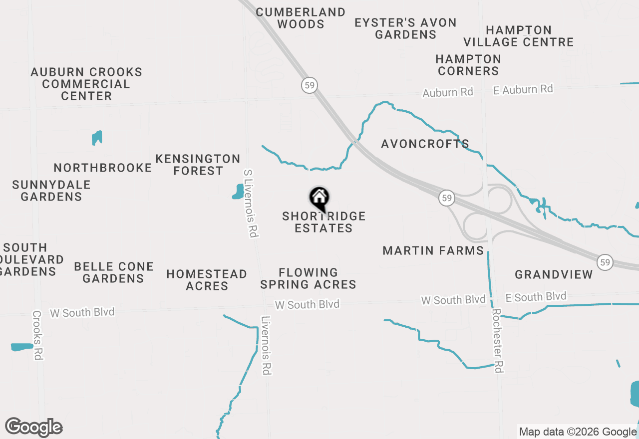 Map of 750 Shortridge Avenue, Rochester Hills, MI 48307