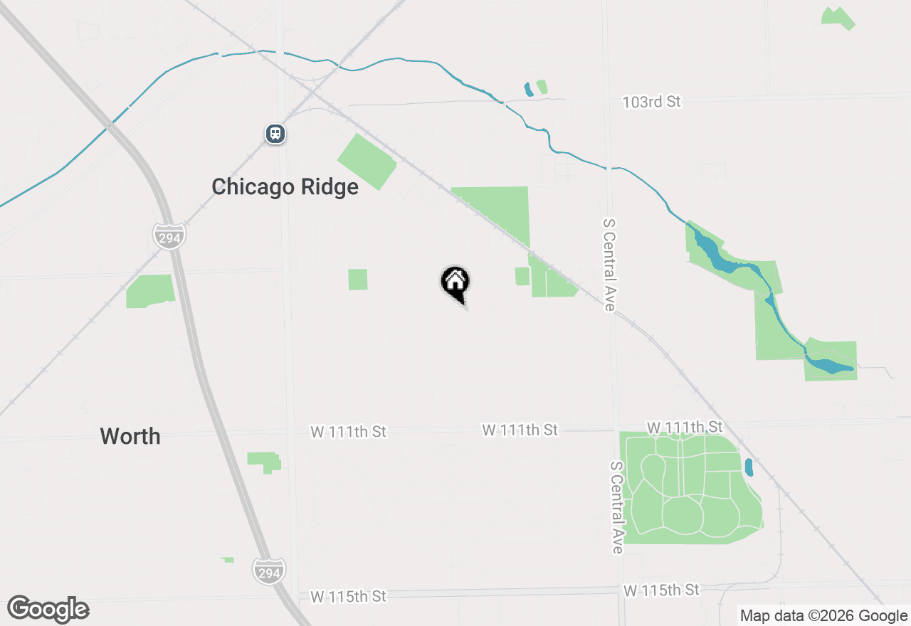 Map of 10809 Austin Avenue, Chicago Ridge, IL 60415