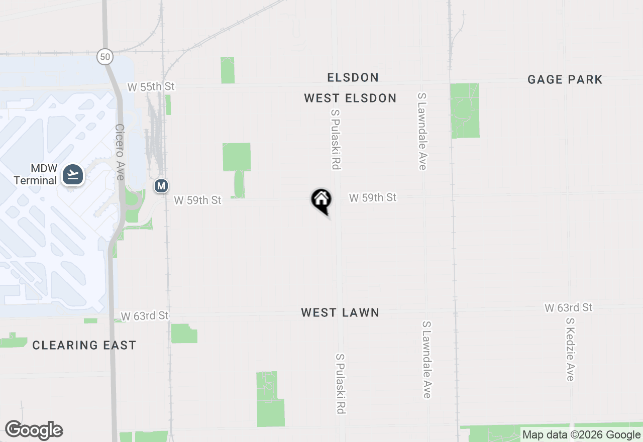 Map of 5948 S Komensky Avenue, Chicago, IL 60629