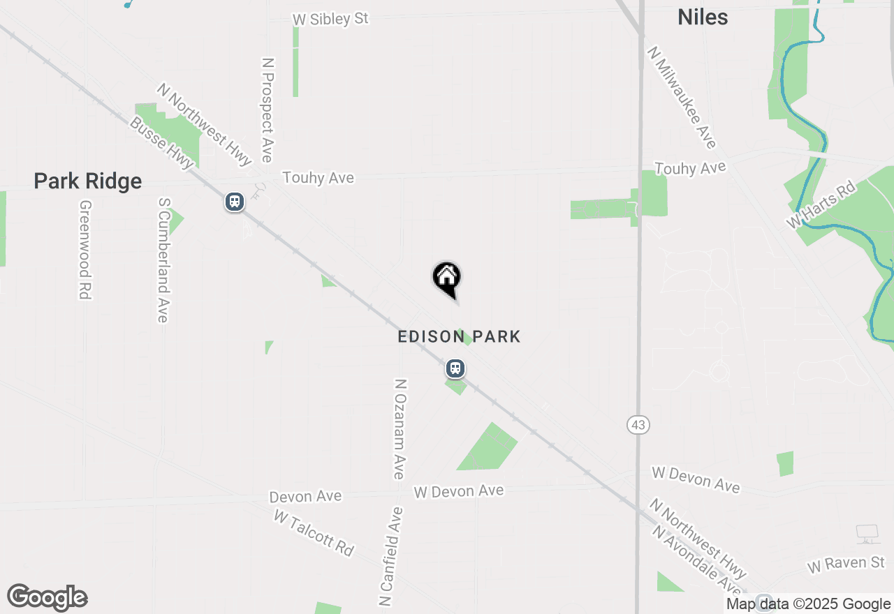 Map of 6869 N Overhill Avenue #2B, Chicago, IL 60631