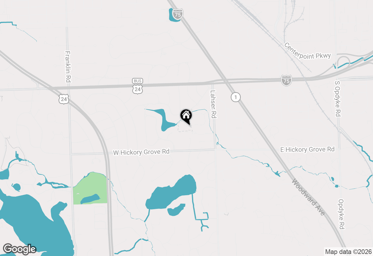Map of 162 Timber Trace Lane, Bloomfield Hills, MI 48302