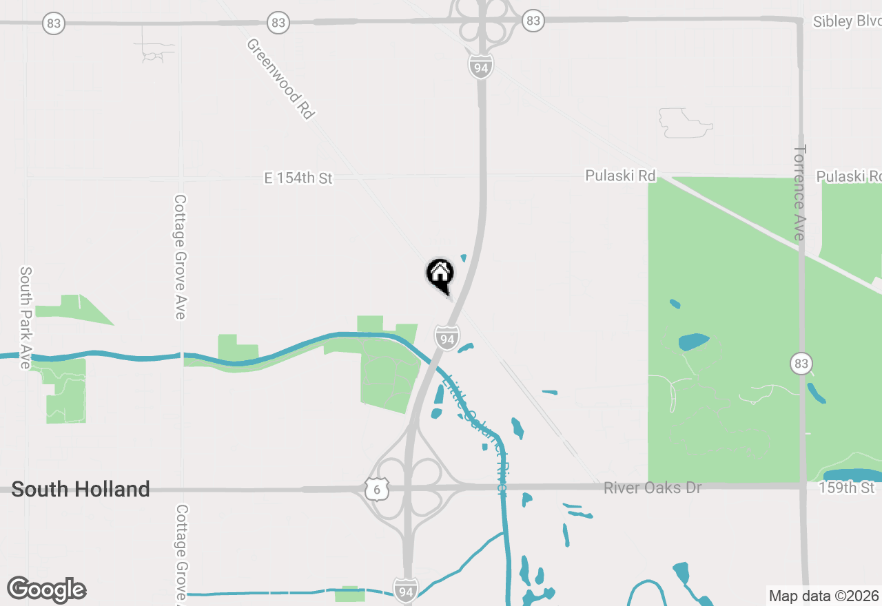 Map of 15737 Dante Drive, South Holland, IL 60473